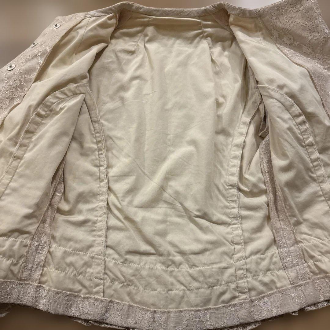 アイボリー レース フラメンコ トップス