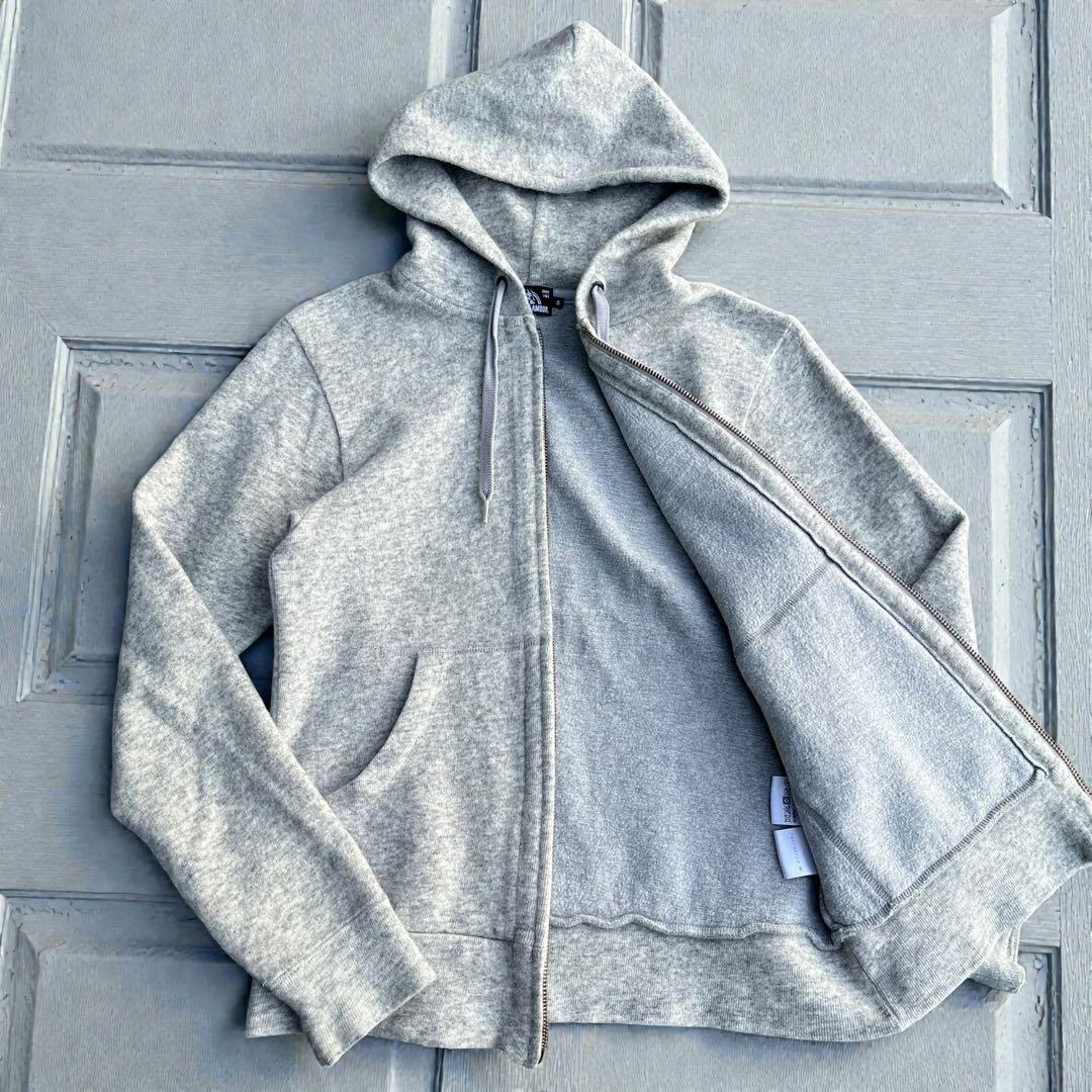 HYSTERIC GLAMOUR フルジップ ニットパーカー フーディガールロゴ