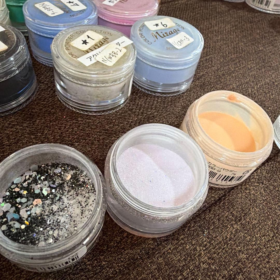アクリルパウダーまとめ売り/スカルプ/3D/エンボス