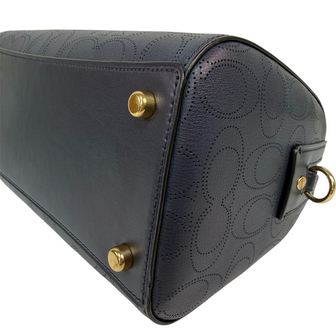 【極美品】COACH 2WAY ミニボストン ショルダーバッグ　レザー