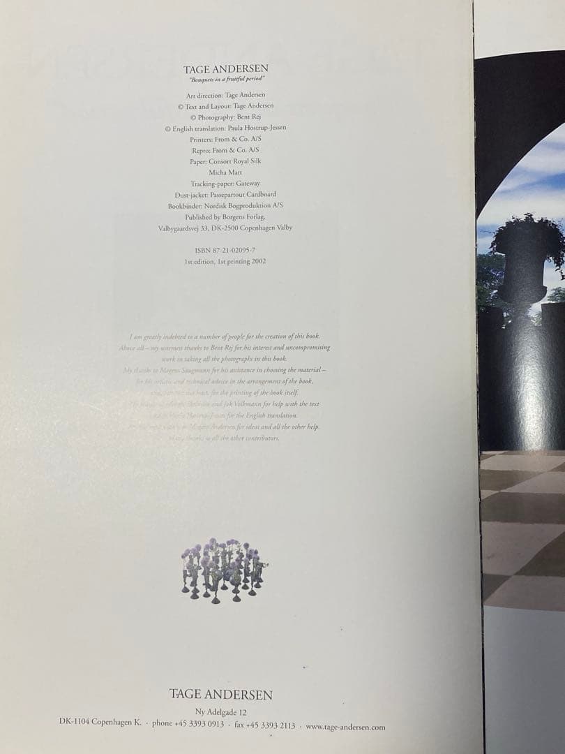 フラワーアレンジメント　ターゲ・アンデルセン 作品集　アート