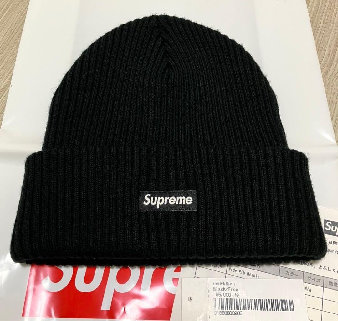 24時間以内発送 完売品 超美品 黒色 20fw Wide Rib Beanie