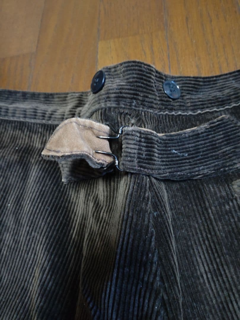 フランス　コーデュロイパンツ　ヴィンテージ　モールスキン　ワーク