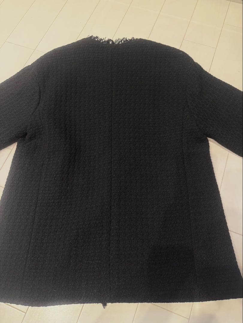 美品green label relaxing ツイード ノーカラー ジャケット