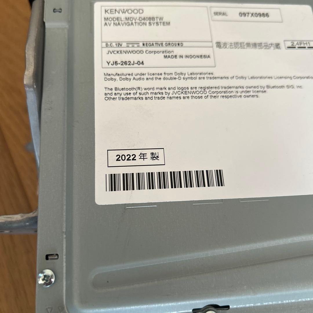 じ*じ様 KENWOOD 2022年　MDV 408BTW