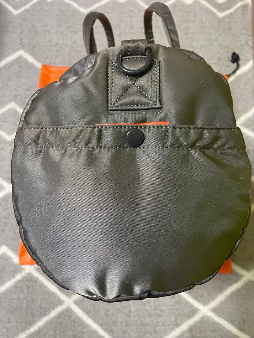 【美品】PORTER タンカードラムバッグ 2way 希少色シルバーグレー