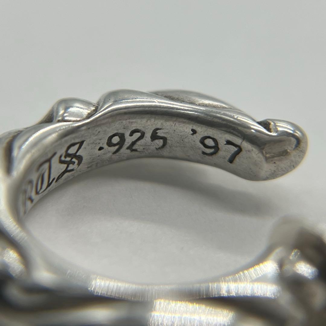 クロムハーツ CHROME HEARTS スクロール フープピアス スモール