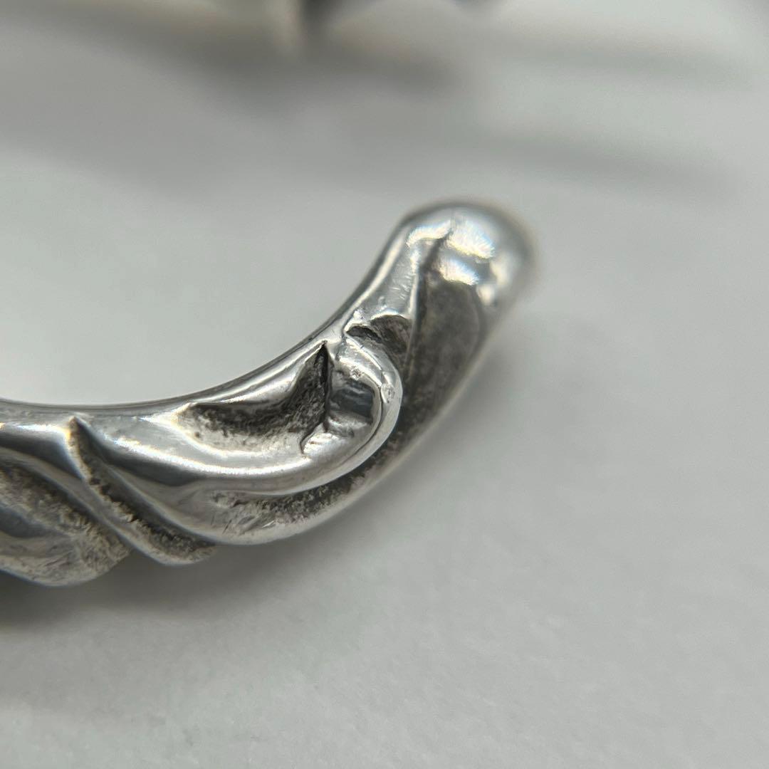 クロムハーツ CHROME HEARTS スクロール フープピアス スモール