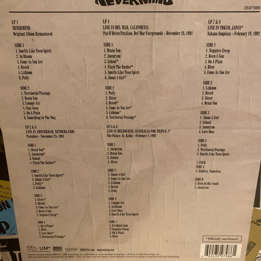 【8LP】NIRVANA / 30th Anniversary Edition