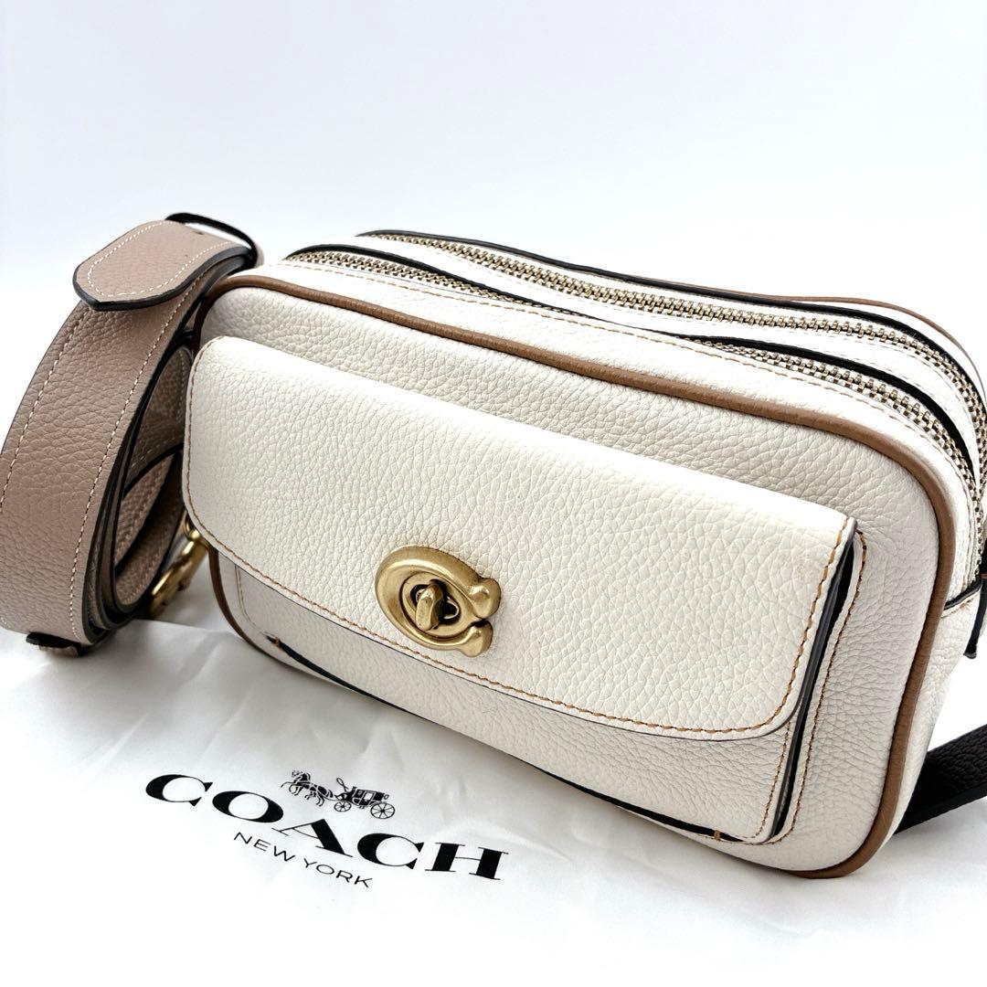 COACH ウィロウ カメラバッグ ショルダーバッグ 2way ホワイト