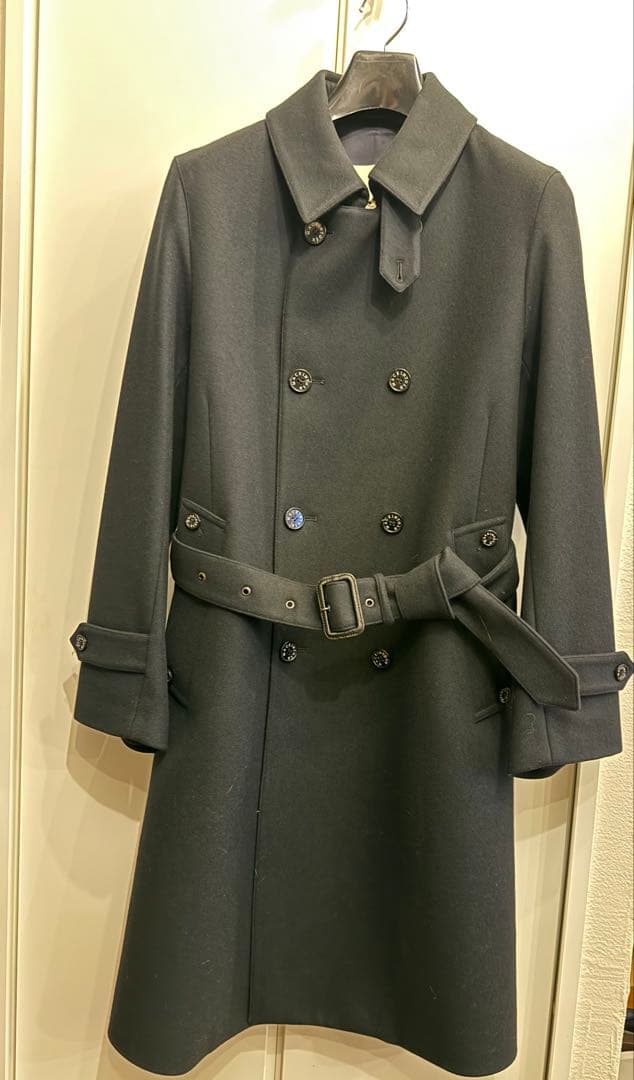 MACKINTOSH メンズウールトレンチ濃紺34 マッキントッシュ　モンクトン