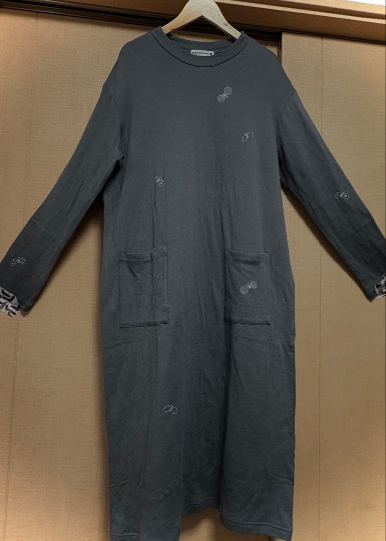 ミナペルホネン ちょうちょカットソーワンピース40号タグ付き新品未使用