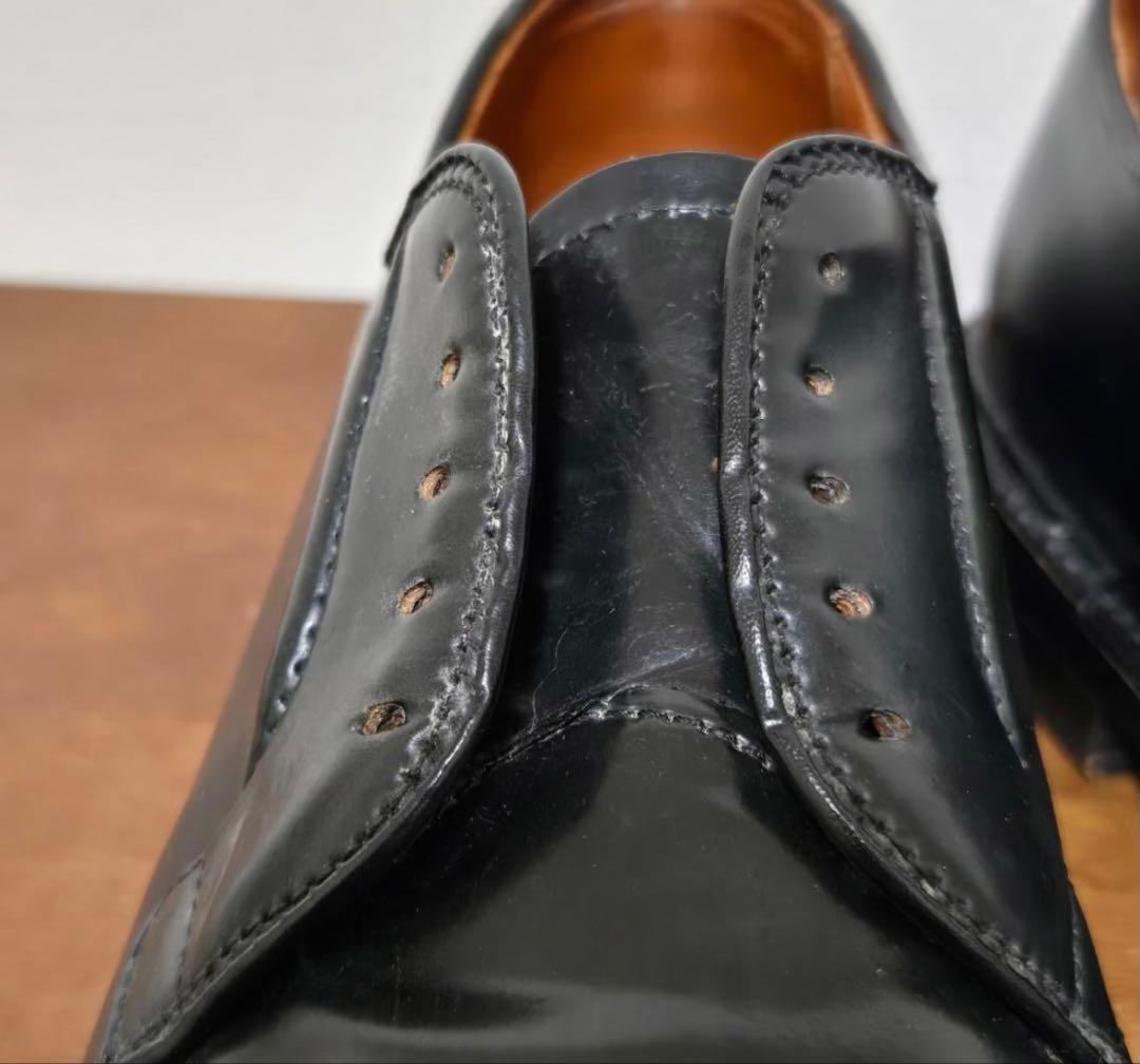 ALDEN 9901 US8 コードバンプレーントゥシューズ 短靴 靴 レザー