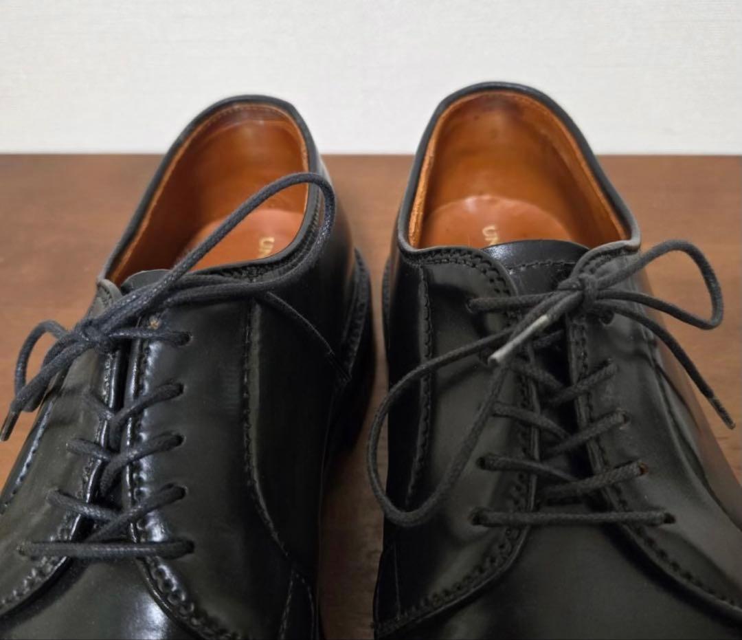ALDEN 9901 US8 コードバンプレーントゥシューズ 短靴 靴 レザー