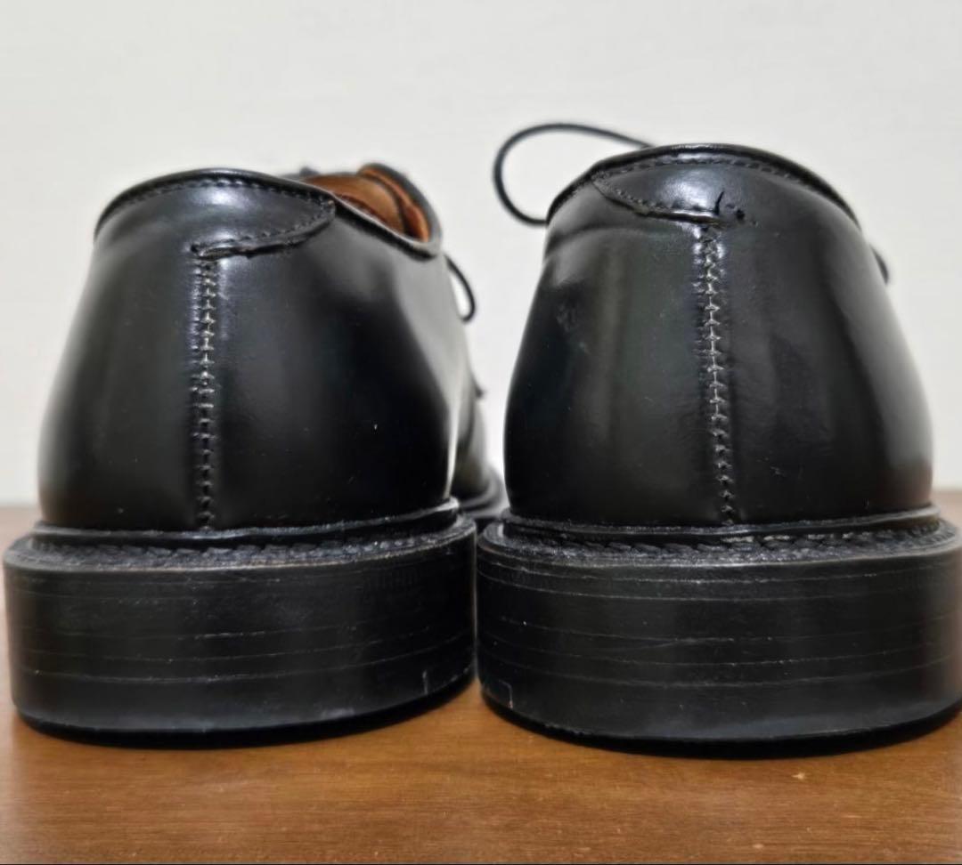 ALDEN 9901 US8 コードバンプレーントゥシューズ 短靴 靴 レザー