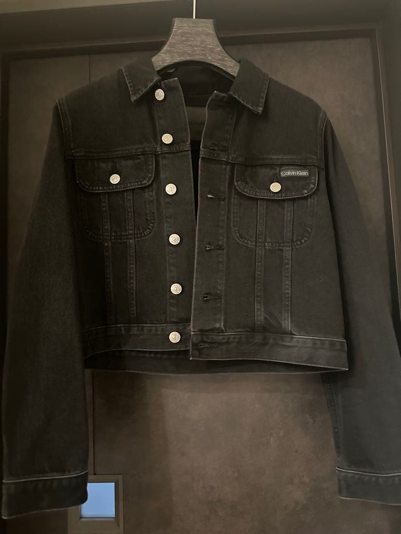 新品タグ付   Jeans ブラック デニムジャケット