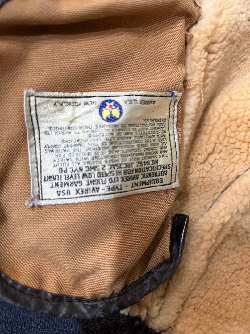 90年代アメリカ製 AVIREXフライトジャケットB-6 36サイズ　難あり