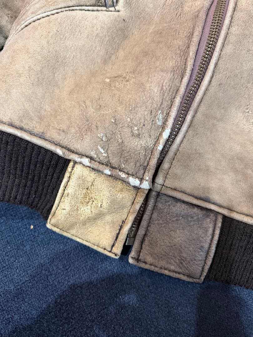 90年代アメリカ製 AVIREXフライトジャケットB-6 36サイズ　難あり