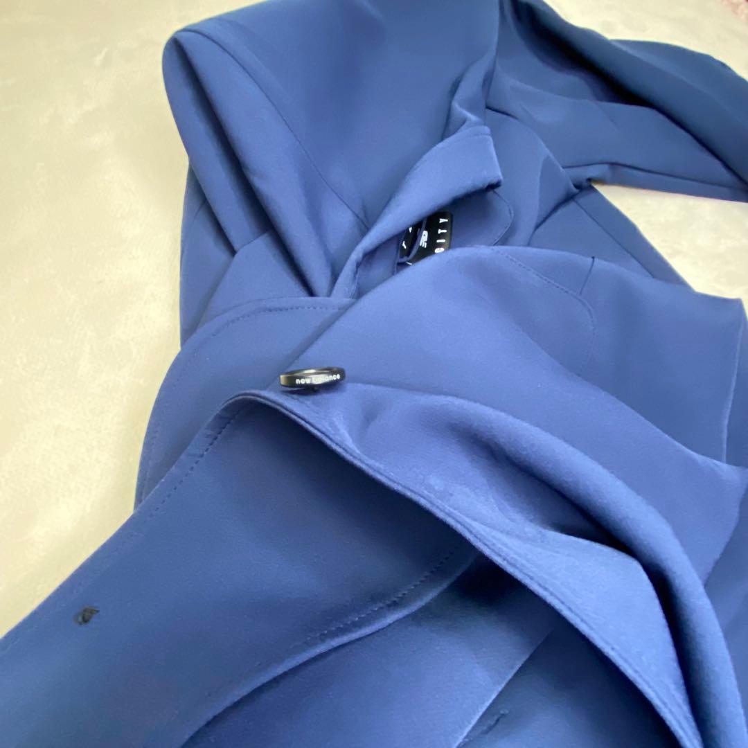 ニューバランス　テーラードジャケット　ネイビー　ストレッチ　アンコン　2XL