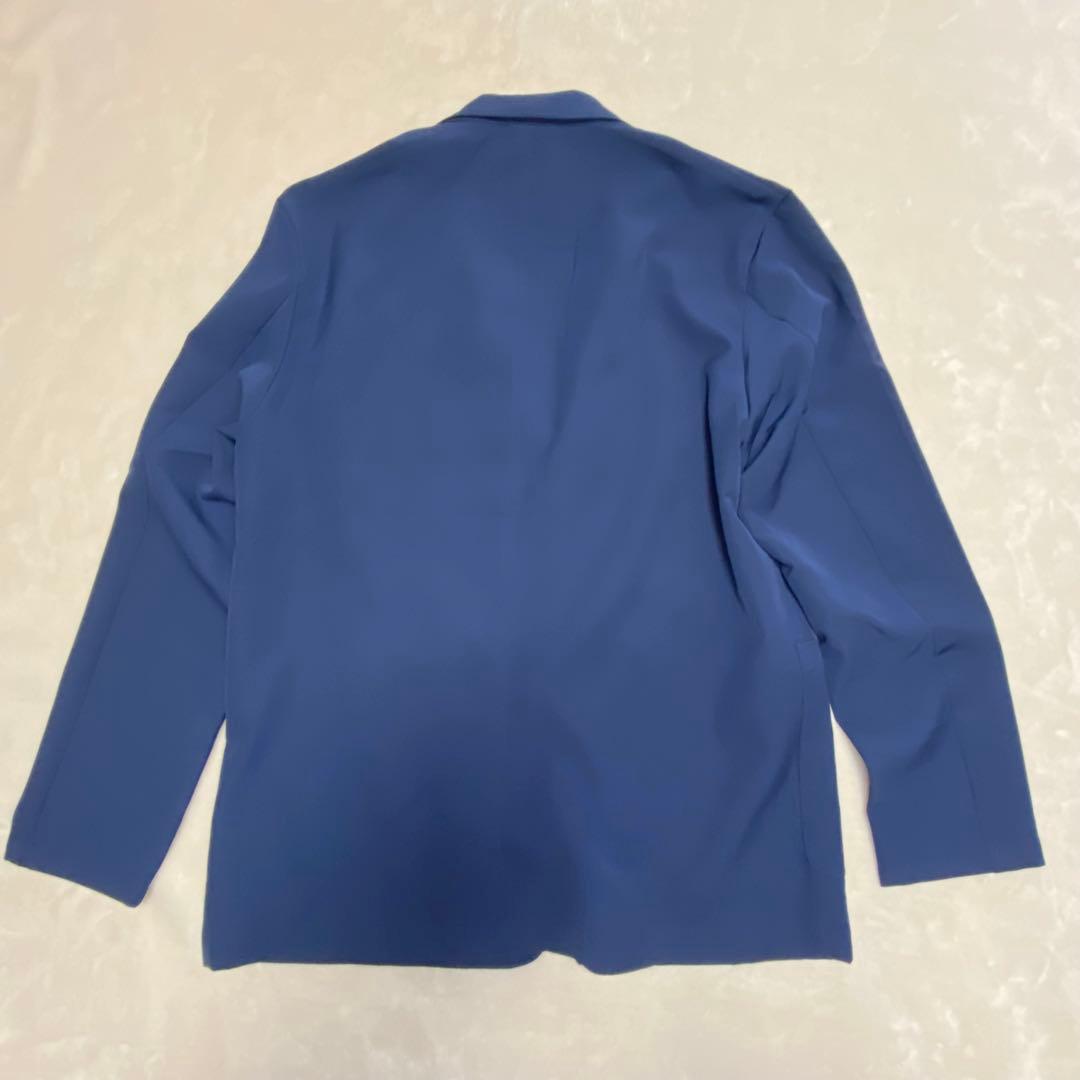 ニューバランス　テーラードジャケット　ネイビー　ストレッチ　アンコン　2XL