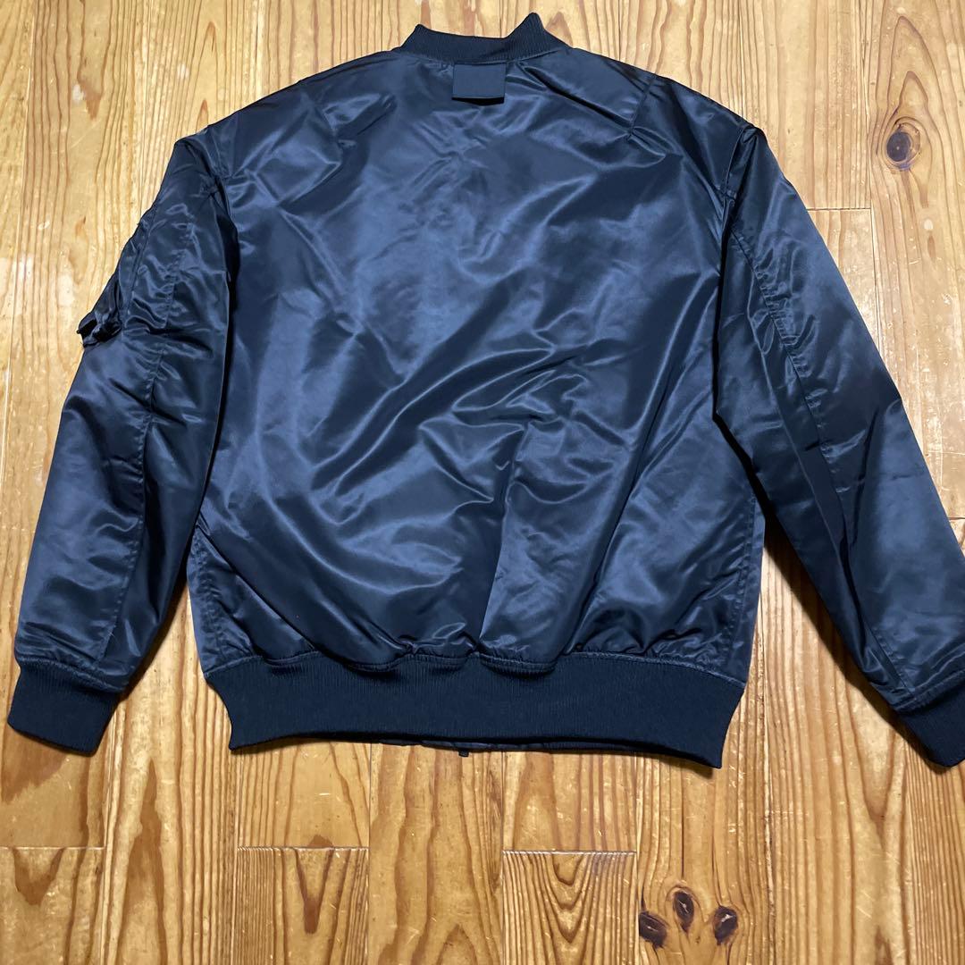 美品 UNIQLO+J ハイブリッドダウンオーバーサイズ MA-1ブルゾン　M