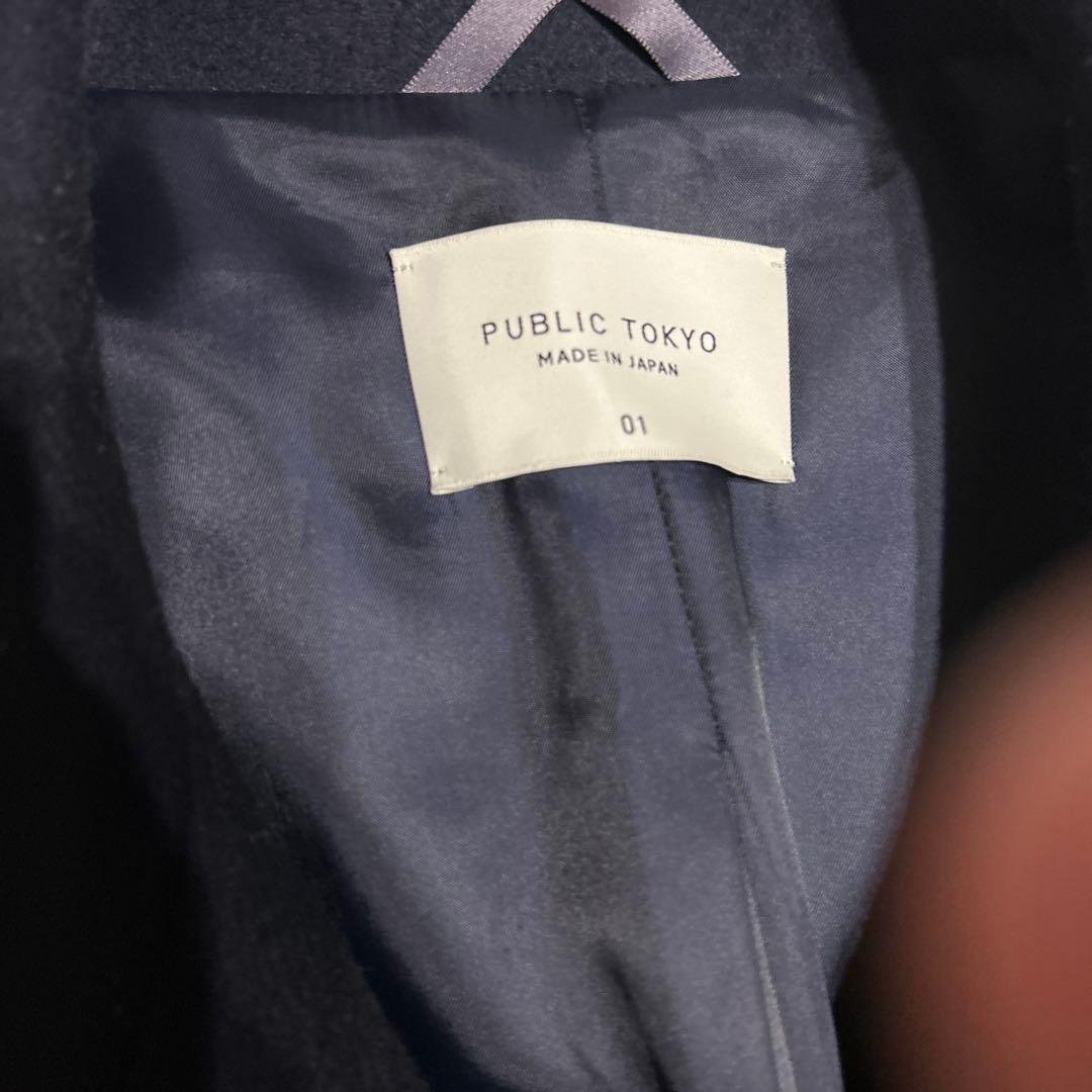 【美品】Super140s マルチウェイ メルトンオーバーサイズスタンドコート