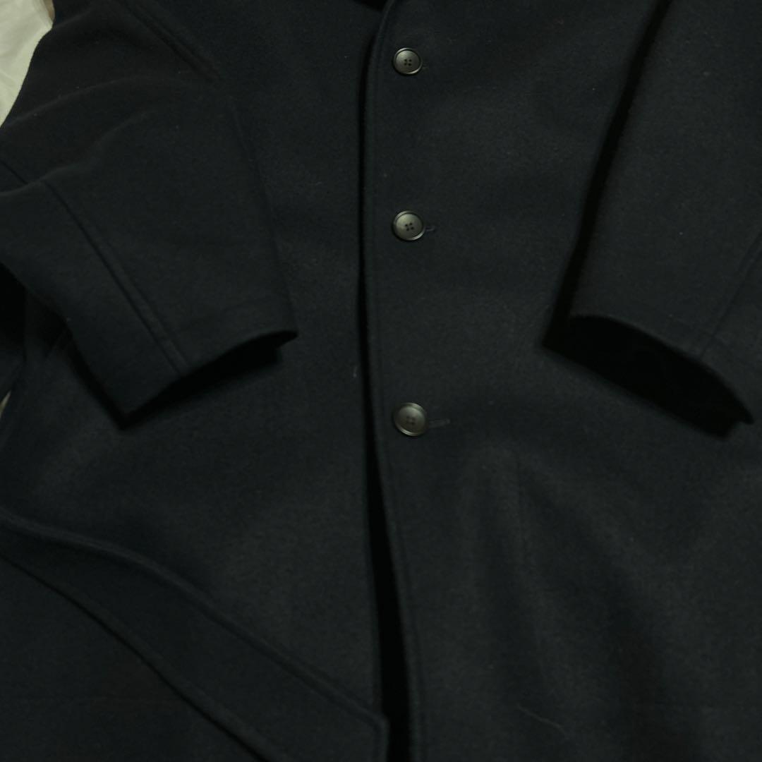 【美品】Super140s マルチウェイ メルトンオーバーサイズスタンドコート