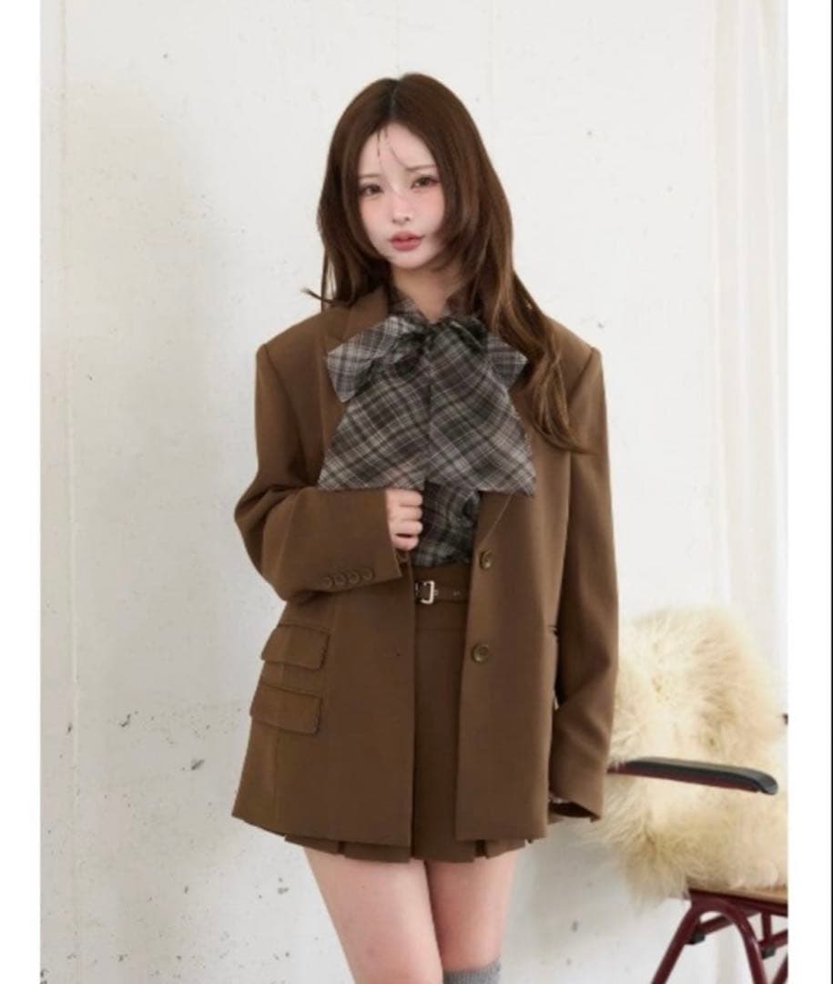 も　Darichアシメポケットテーラードジャケット