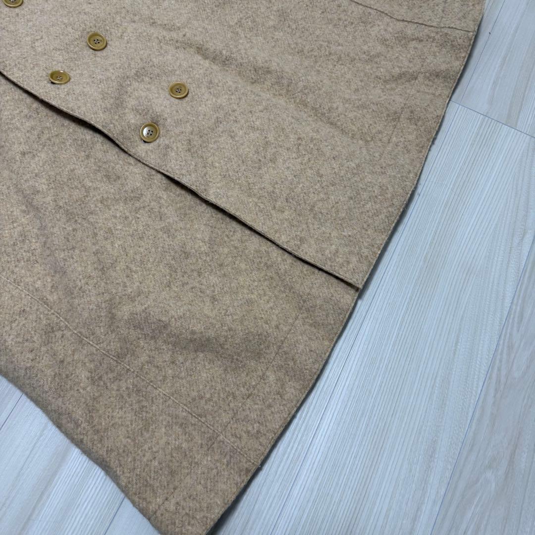 【極美品✨】45R ふわふわぬくぬく 縮絨ウールのロングコート