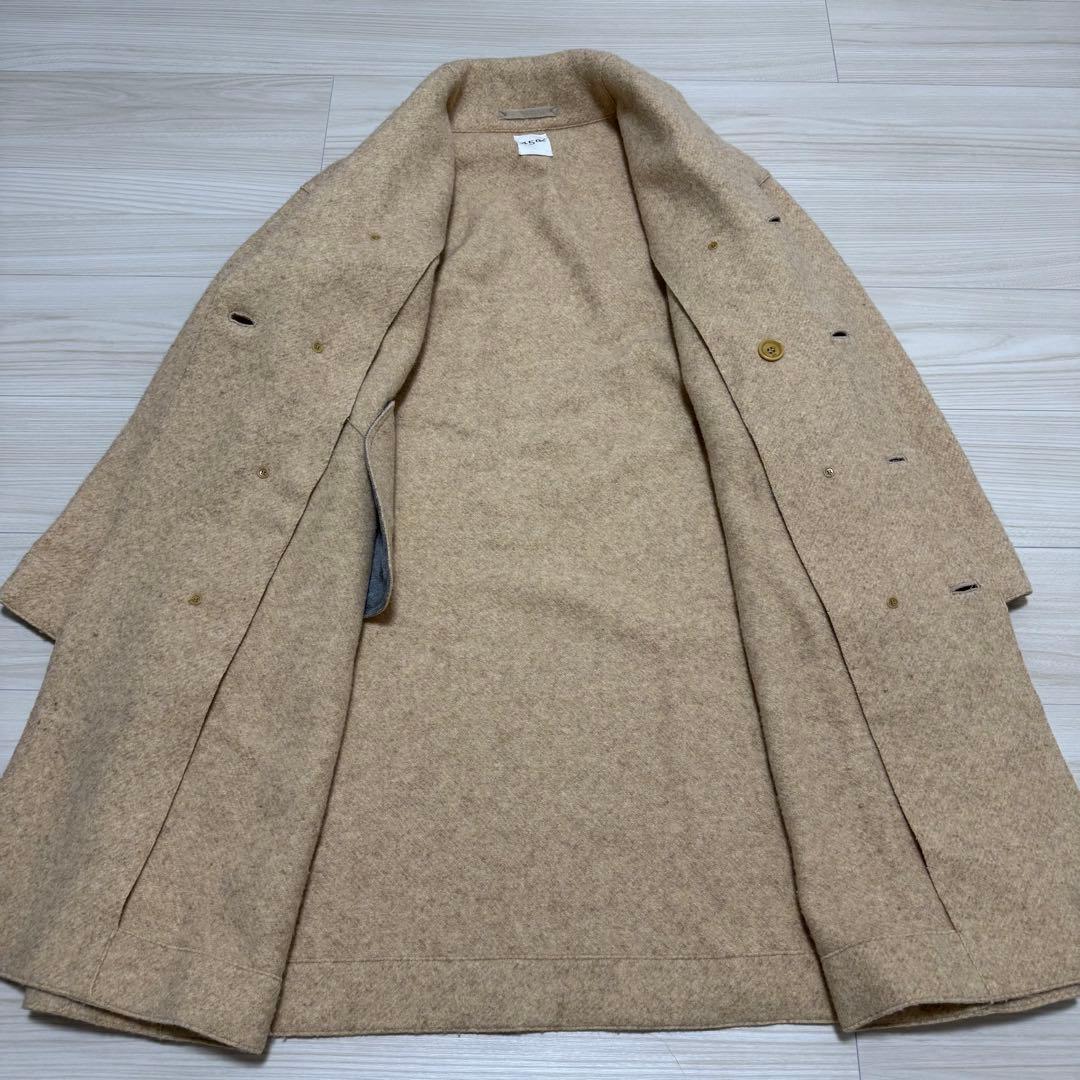 【極美品✨】45R ふわふわぬくぬく 縮絨ウールのロングコート