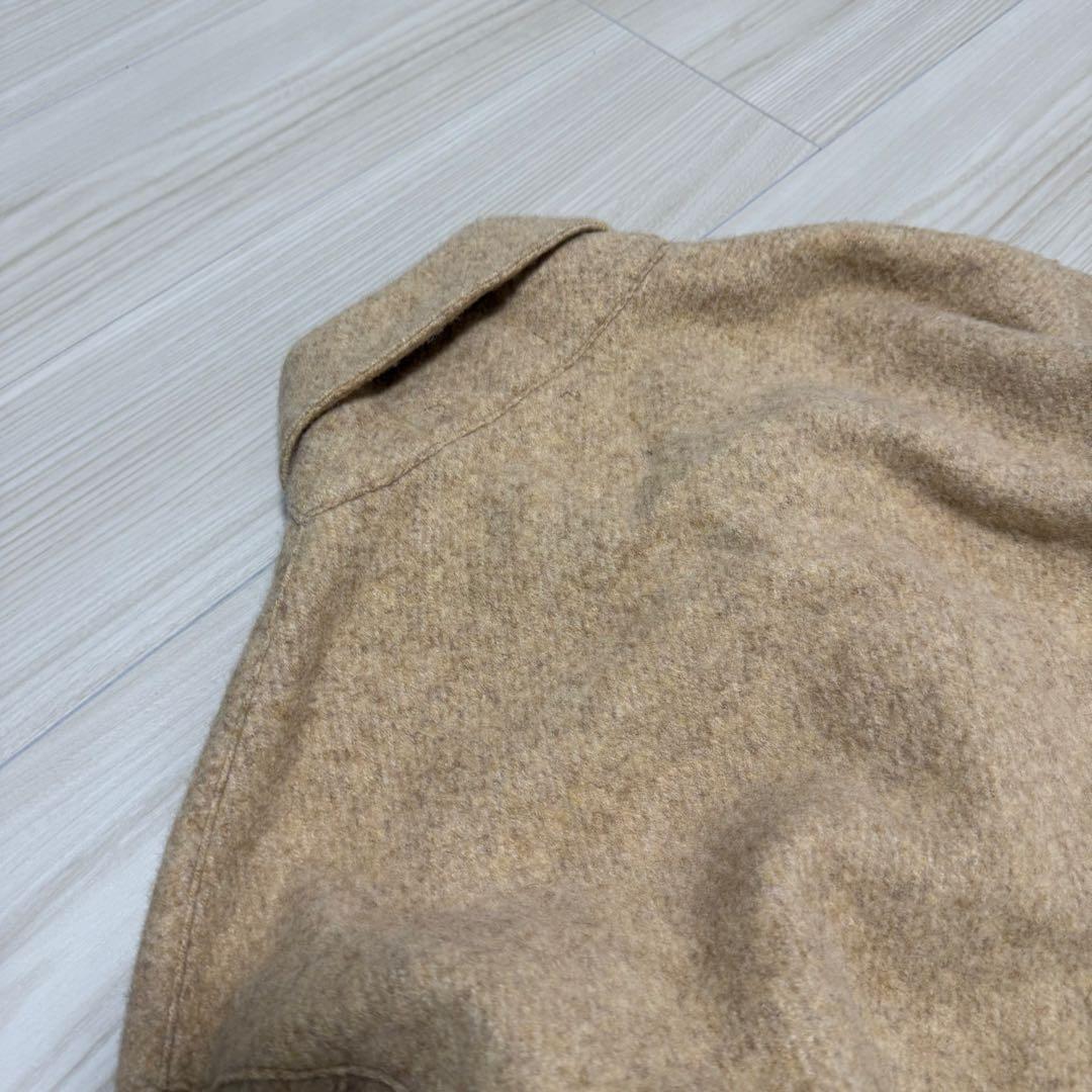 【極美品✨】45R ふわふわぬくぬく 縮絨ウールのロングコート