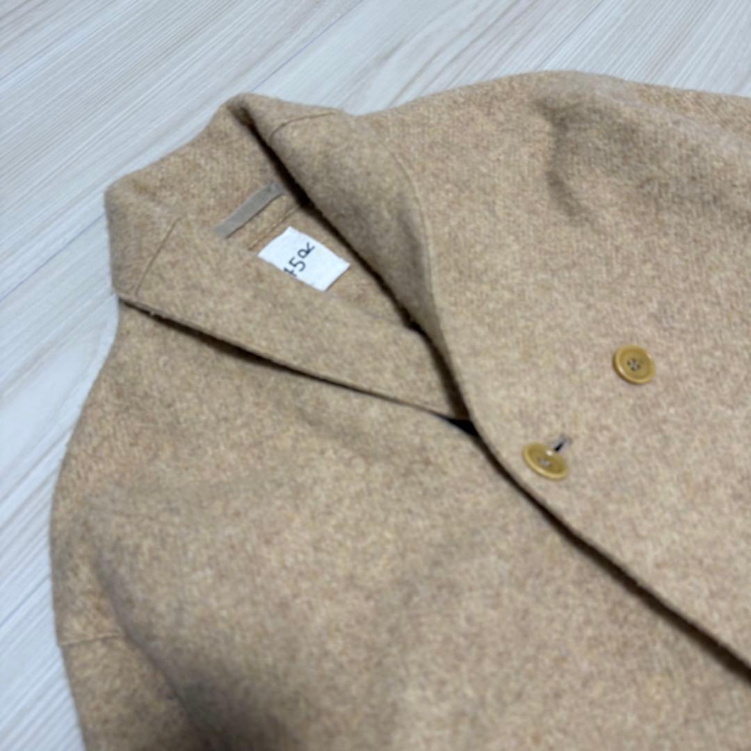 【極美品✨】45R ふわふわぬくぬく 縮絨ウールのロングコート