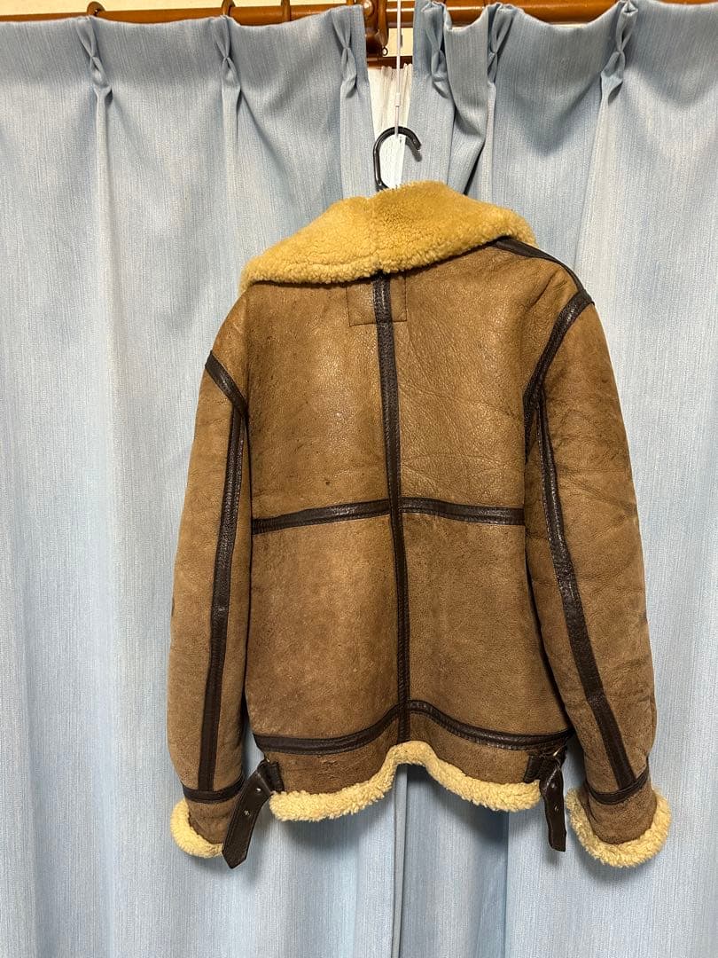 Schott 44 B-3 フライトジャケット シープスキン ブラウン