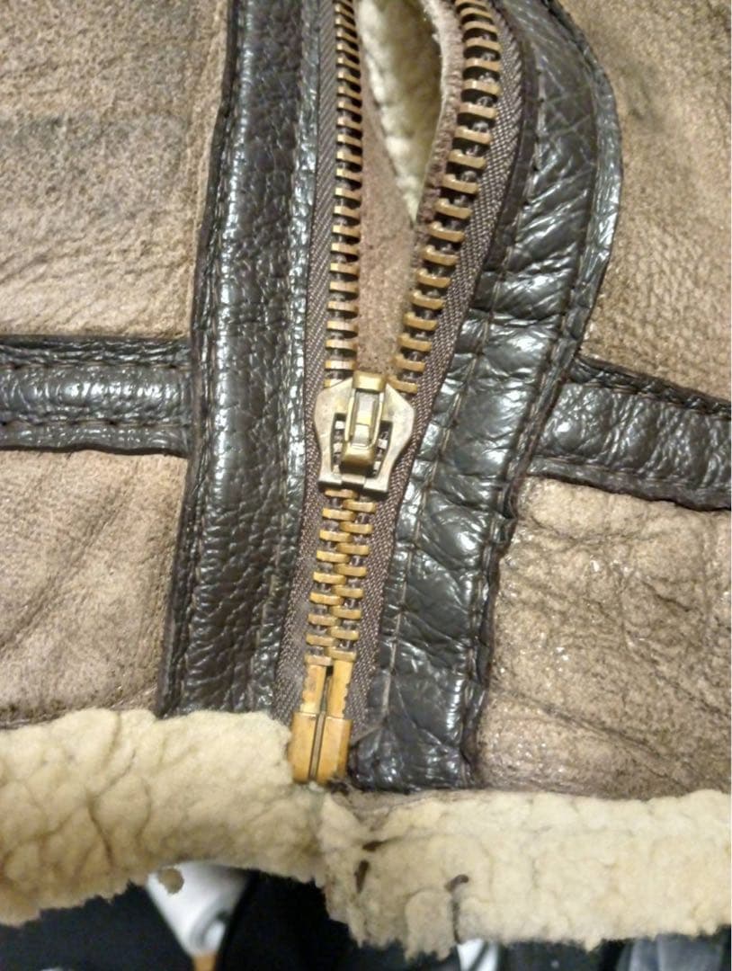 Schott 44 B-3 フライトジャケット シープスキン ブラウン