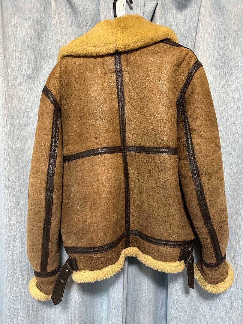 Schott 44 B-3 フライトジャケット シープスキン ブラウン