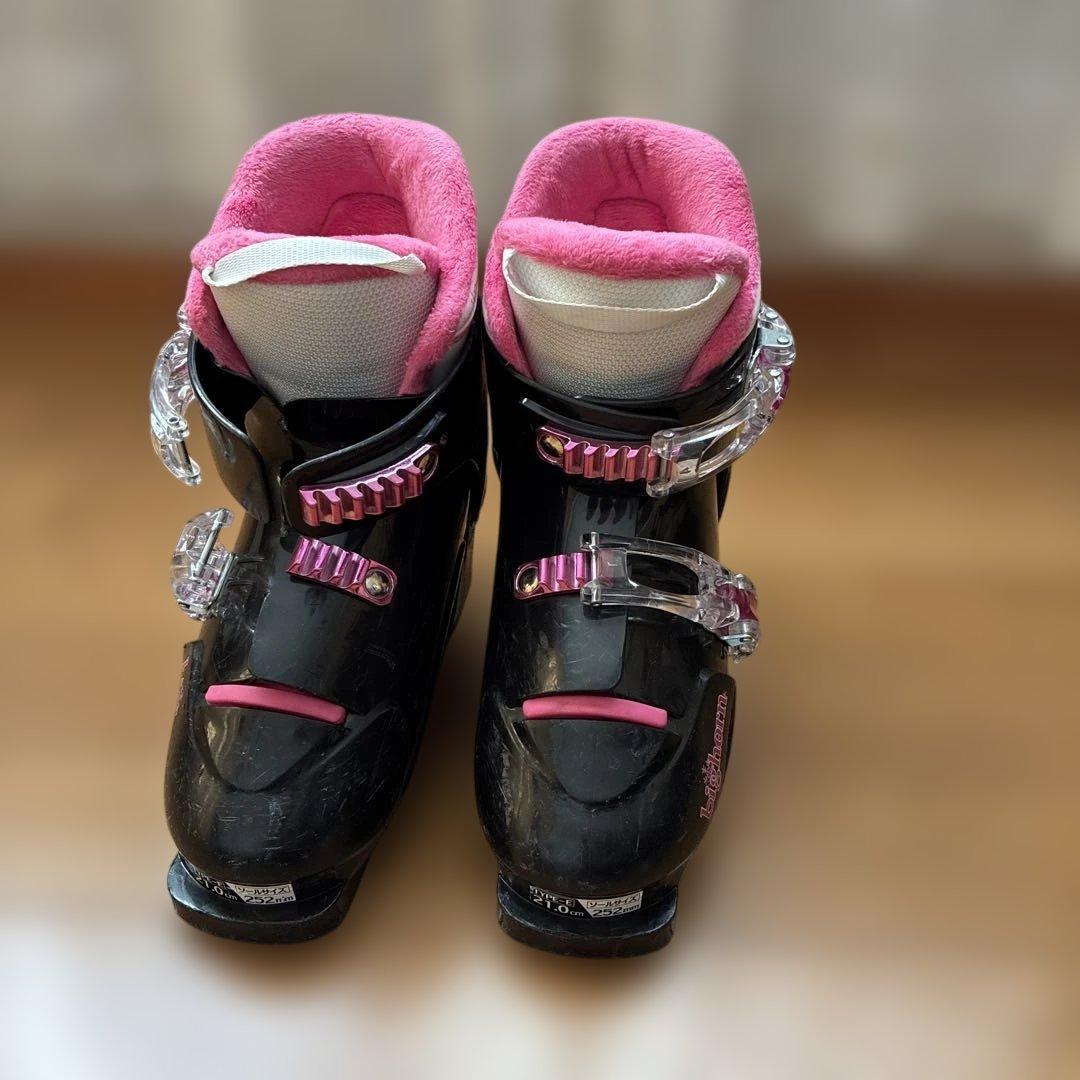 ロシニョール スキー 4点セット 板110cm 靴21cm ストック85cm