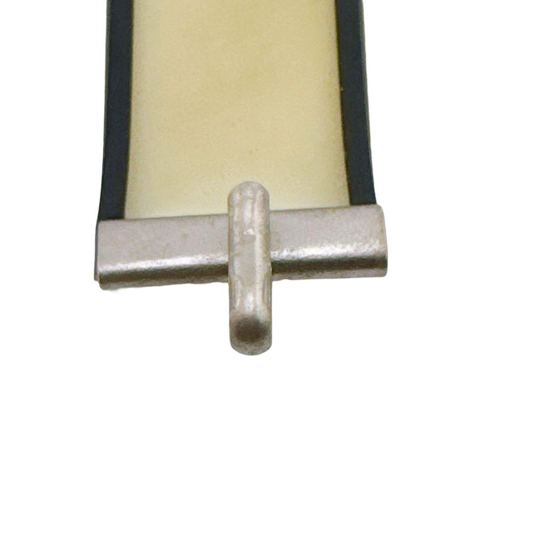 シャネル ブレスレット バングル ロゴ ラバー クリア ブラック ヴィンテージ