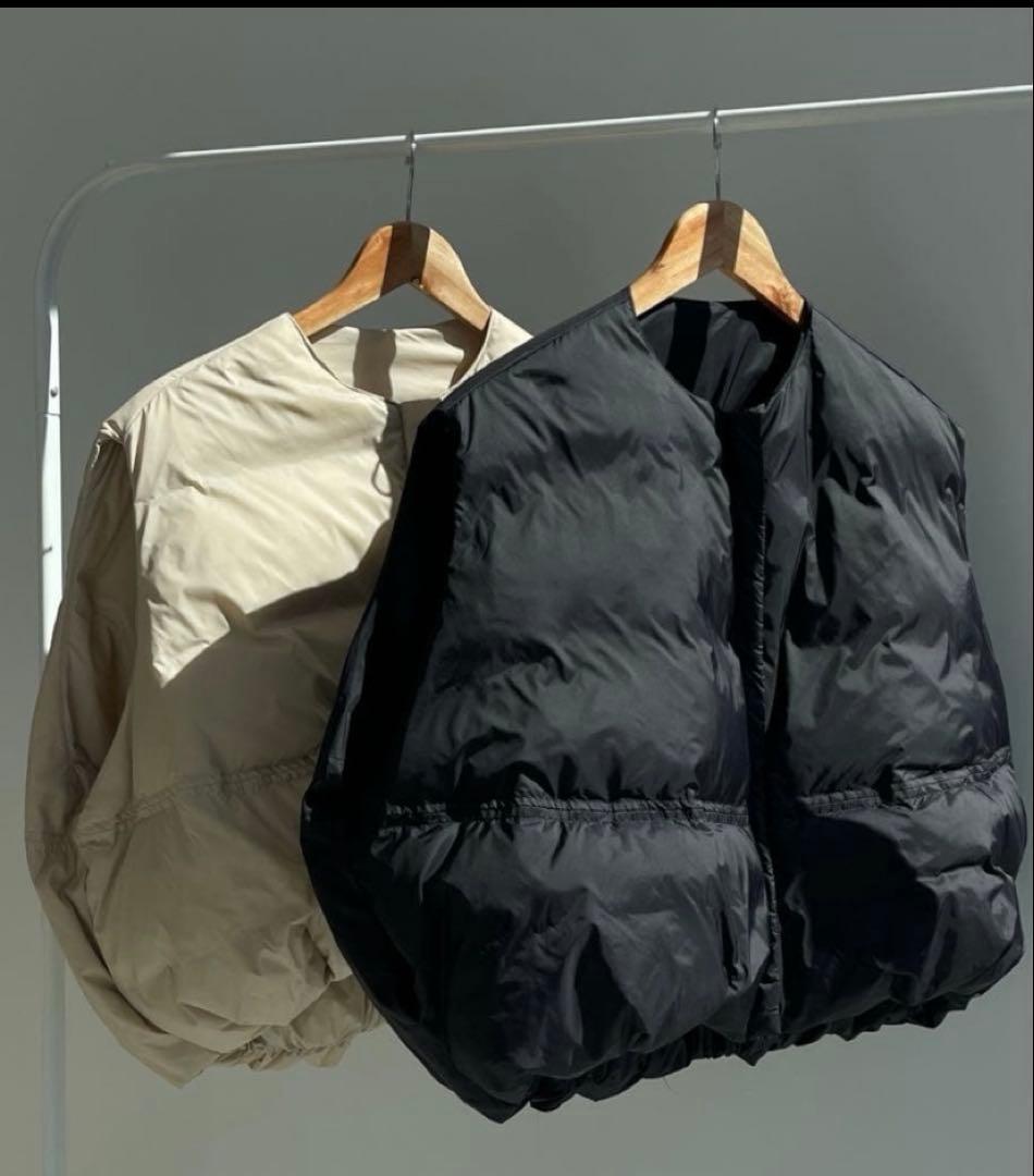 wee9s エッグベスト 2025AW エッグショートダウンベスト