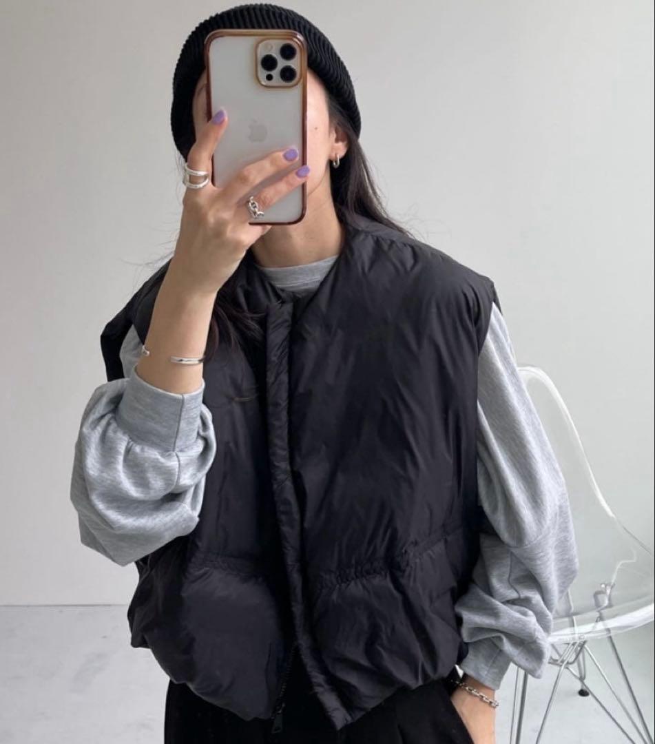 wee9s エッグベスト 2025AW エッグショートダウンベスト