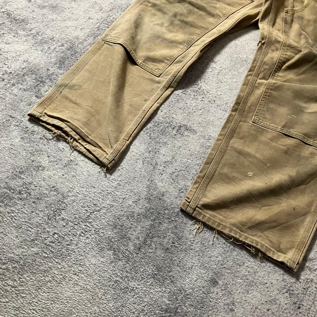 90sUSA製Carharttカーハートダブルニーペインターダックパンツベージュ