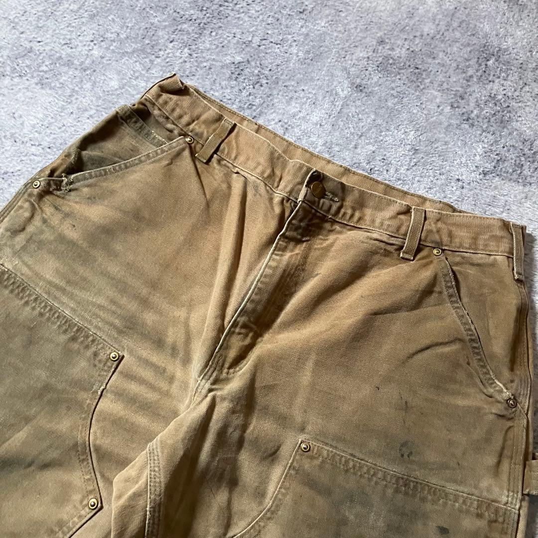 90sUSA製Carharttカーハートダブルニーペインターダックパンツベージュ