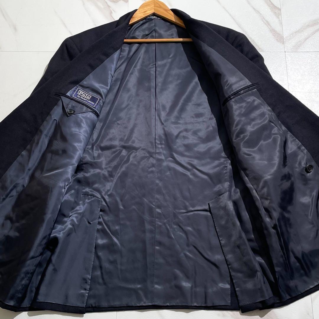 美品/2XL/90s ポロラルフローレン 紺ブレ ダブル 金ボタン 日本製