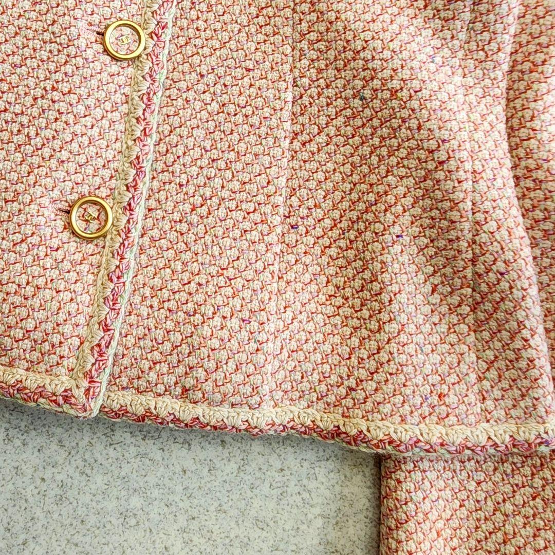 【新品未使用】CHANEL カシミヤ100 ココマーク ツイード ジャケット