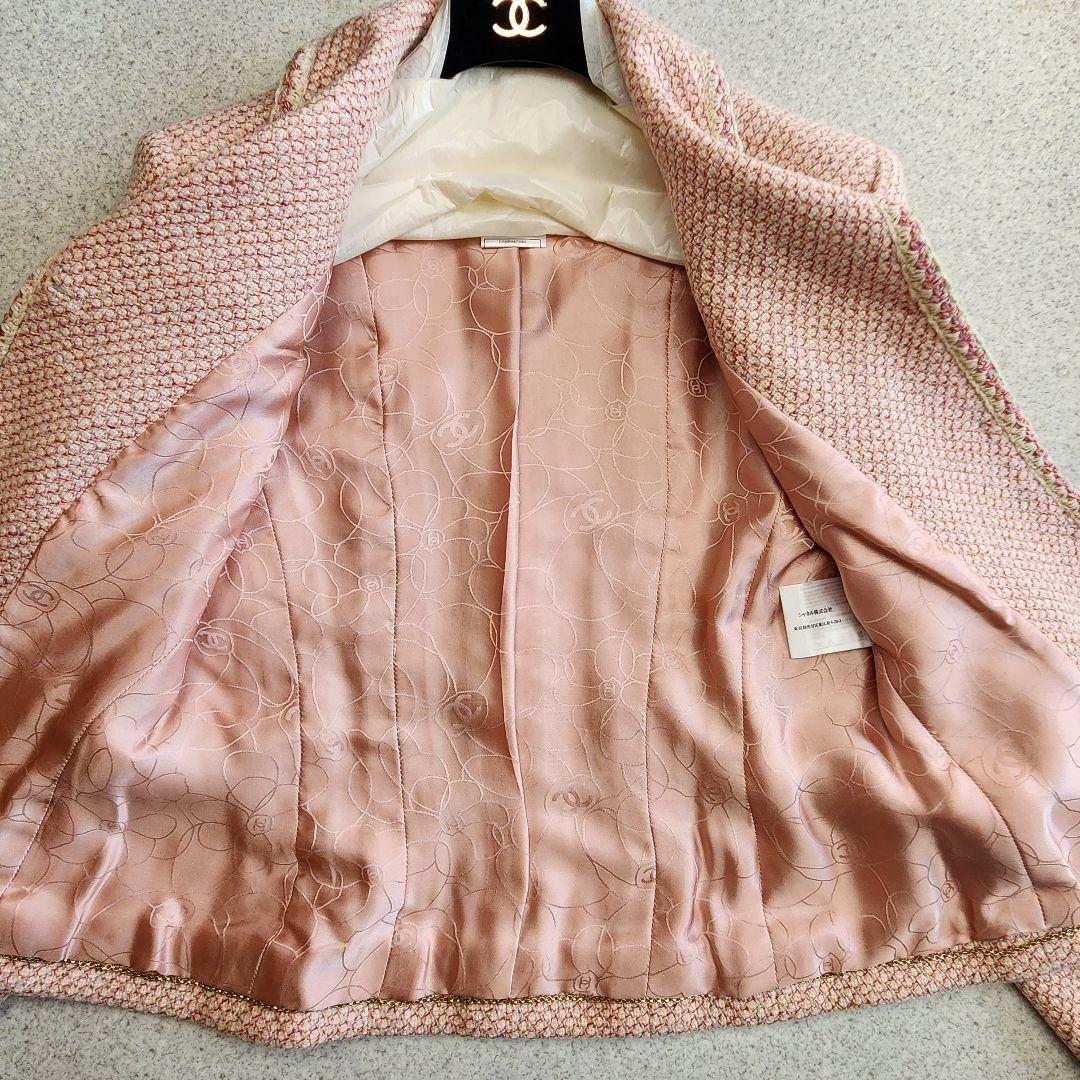 【新品未使用】CHANEL カシミヤ100 ココマーク ツイード ジャケット
