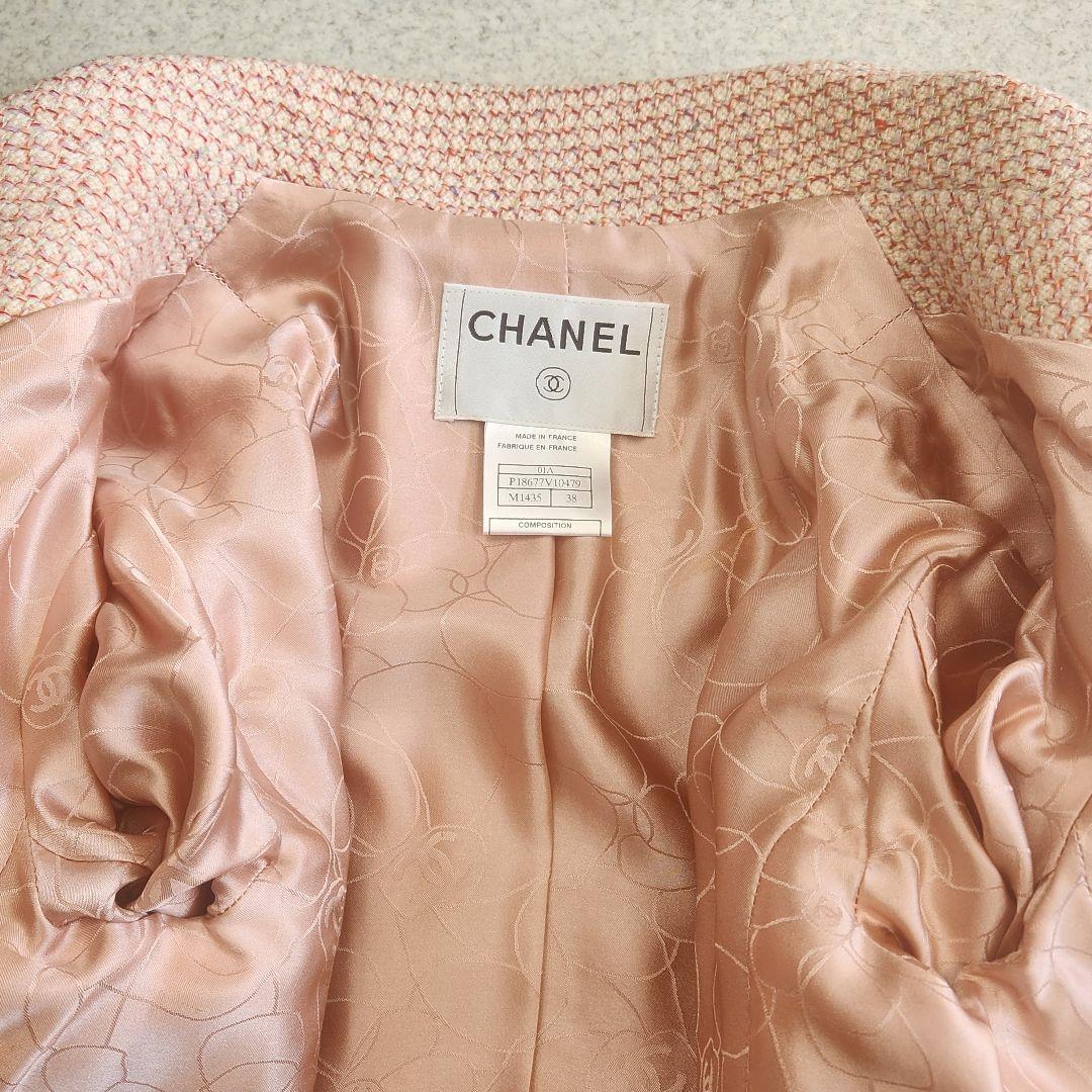 【新品未使用】CHANEL カシミヤ100 ココマーク ツイード ジャケット
