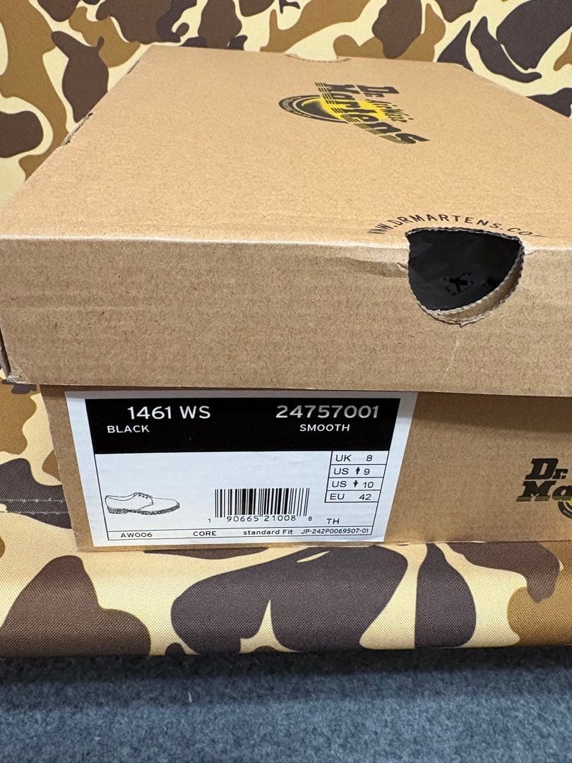 ドクターマーチン　3ホール　ホワイトステッチ US9 約27cm