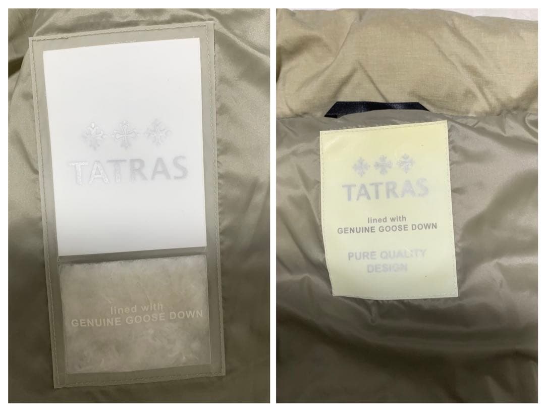 【極美品】 TATRAS ダウンベスト ジャケット 白タグ 4425