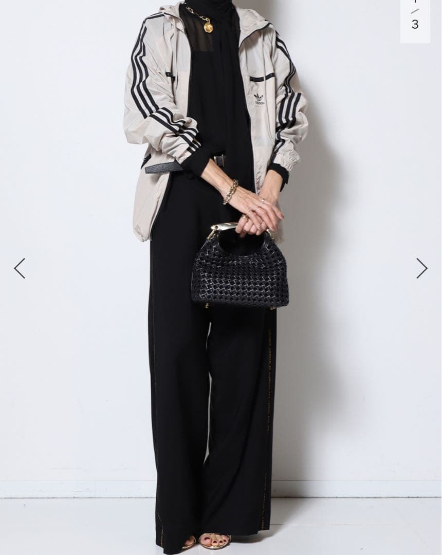 【ELLEME/エレメ】Woven Leather バッグ（BLACK）