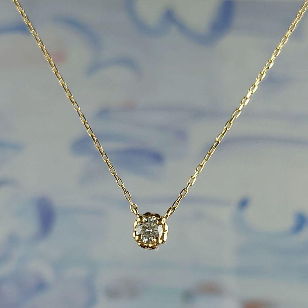 アーカー K18ダイヤモンドネックレス 18金 ダイヤ AHKAH