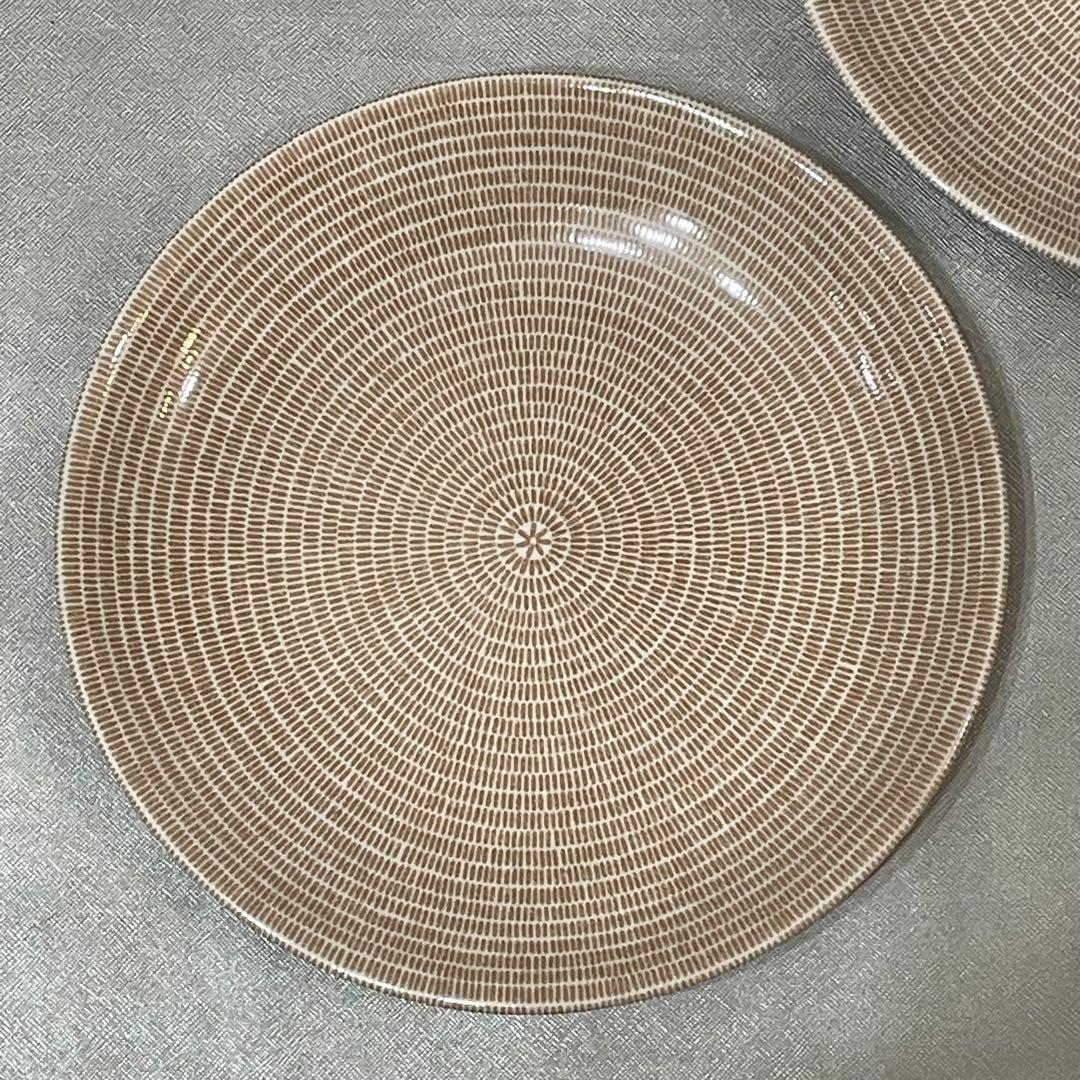 新品　旧・王冠ロゴ　アラビア　26㎝ プレート　24h アベック　ブラウン　2枚